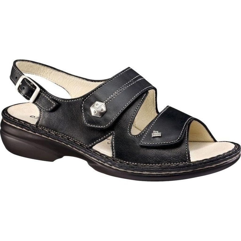 Bequeme Sandalette Finn Comfort Milos, Damen, Schwarz, Produktbild 