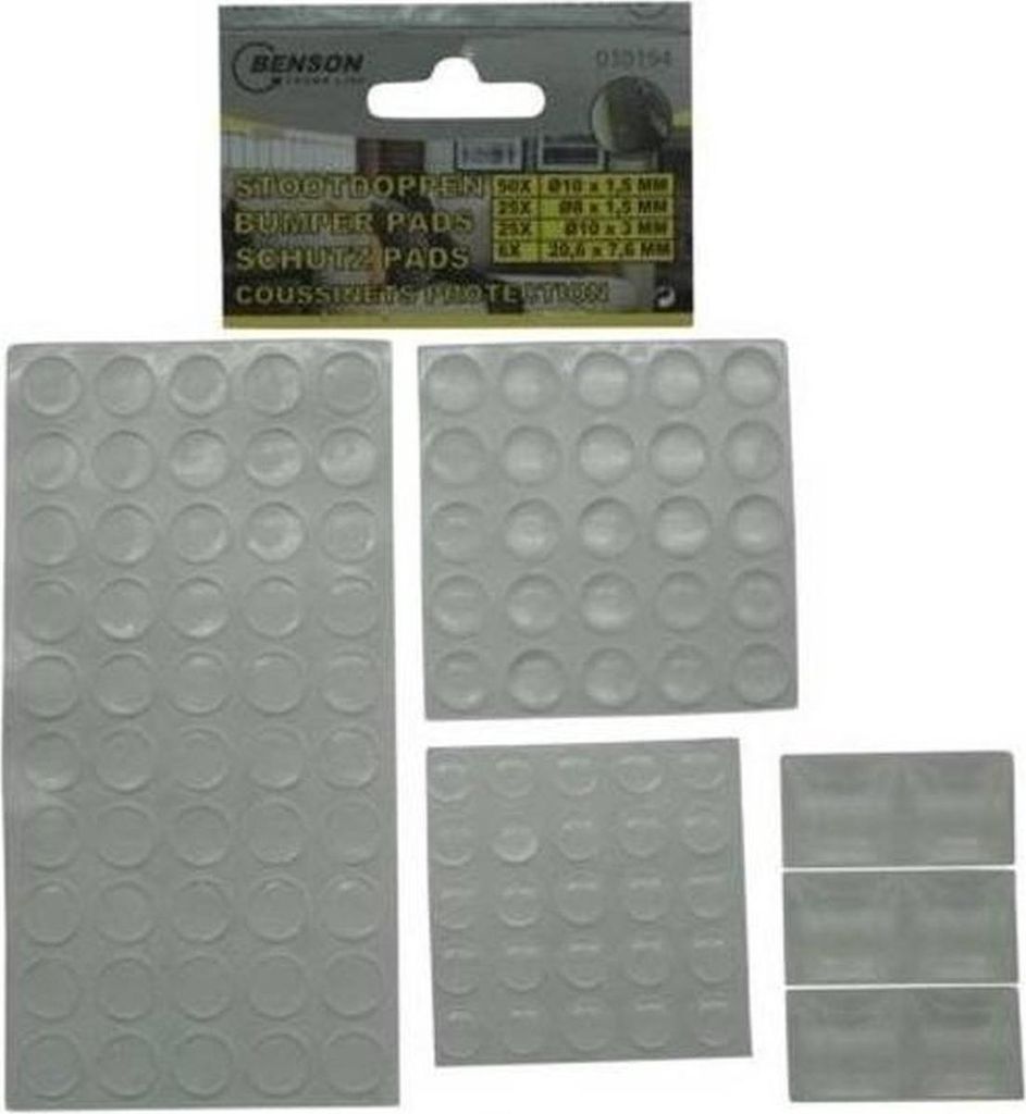 Jumada's Silikon-Anstoßkappen / Stoßtropfen, 106 Stück sortiert – Tisch-/Türschutz aus Glas
