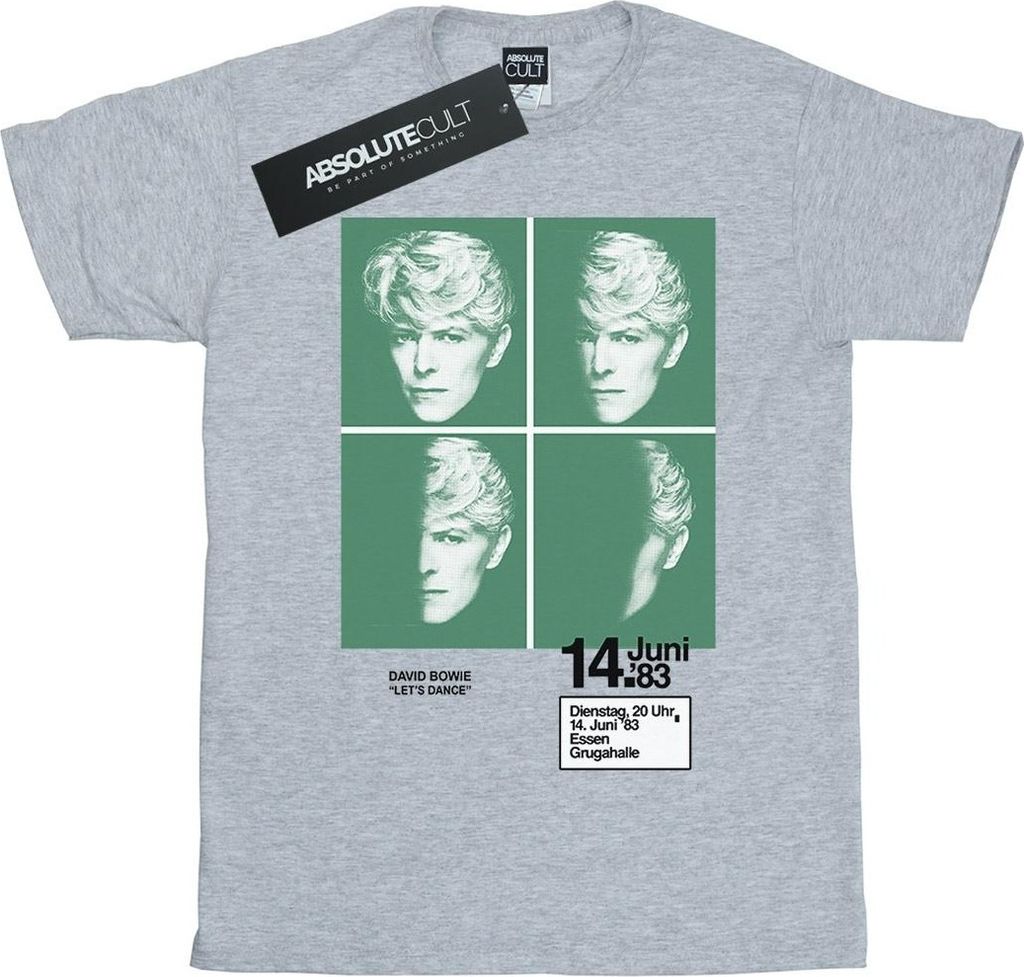David Bowie - "1983" T-Shirt für Herren BI20986 (XXL) (Grau)