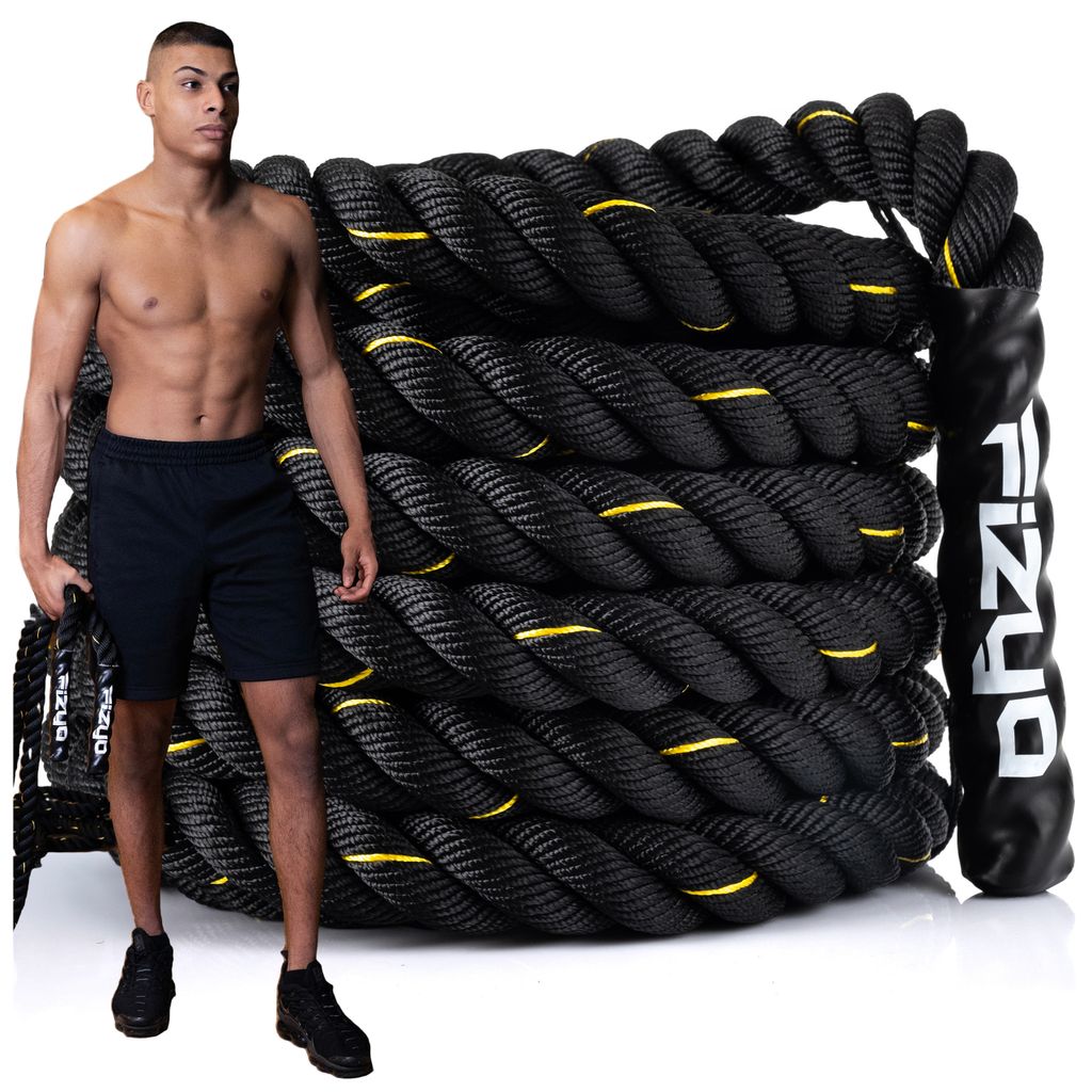 FIZYO Battle Rope 9m – Lina treningowa do ćwiczeń, siły, Zdjęcie produktu 