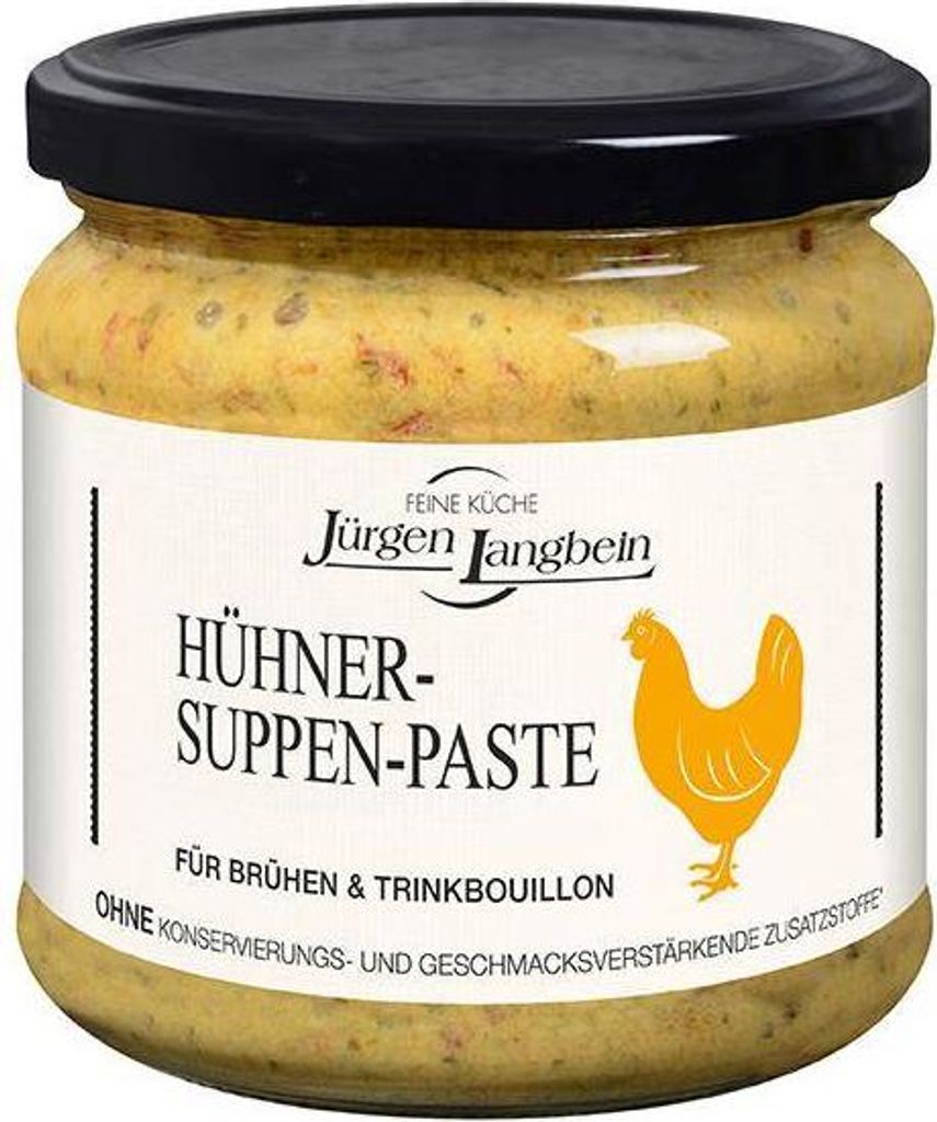 Jürgen Langbein Hühner-Suppen-Paste 400 G Glas  Glutenfrei Produktbild 