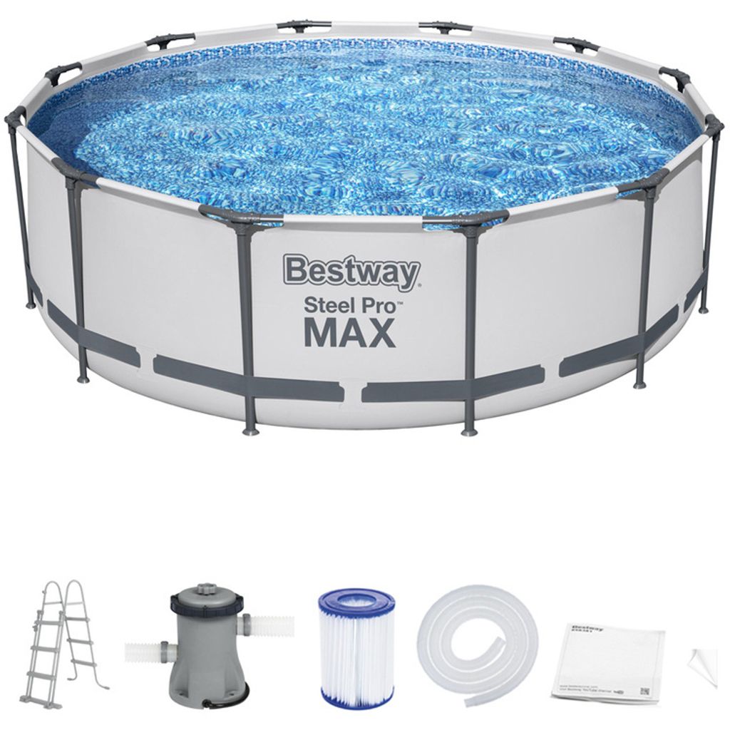Steel Pro Max™ Frame Pool Komplett-Set, rund, mit Produktbild 41