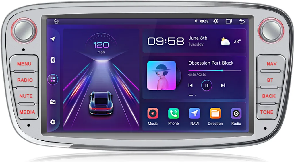 Station multimédia GPS 7 pouces Android 12 adaptée aux Ford Focus - 11