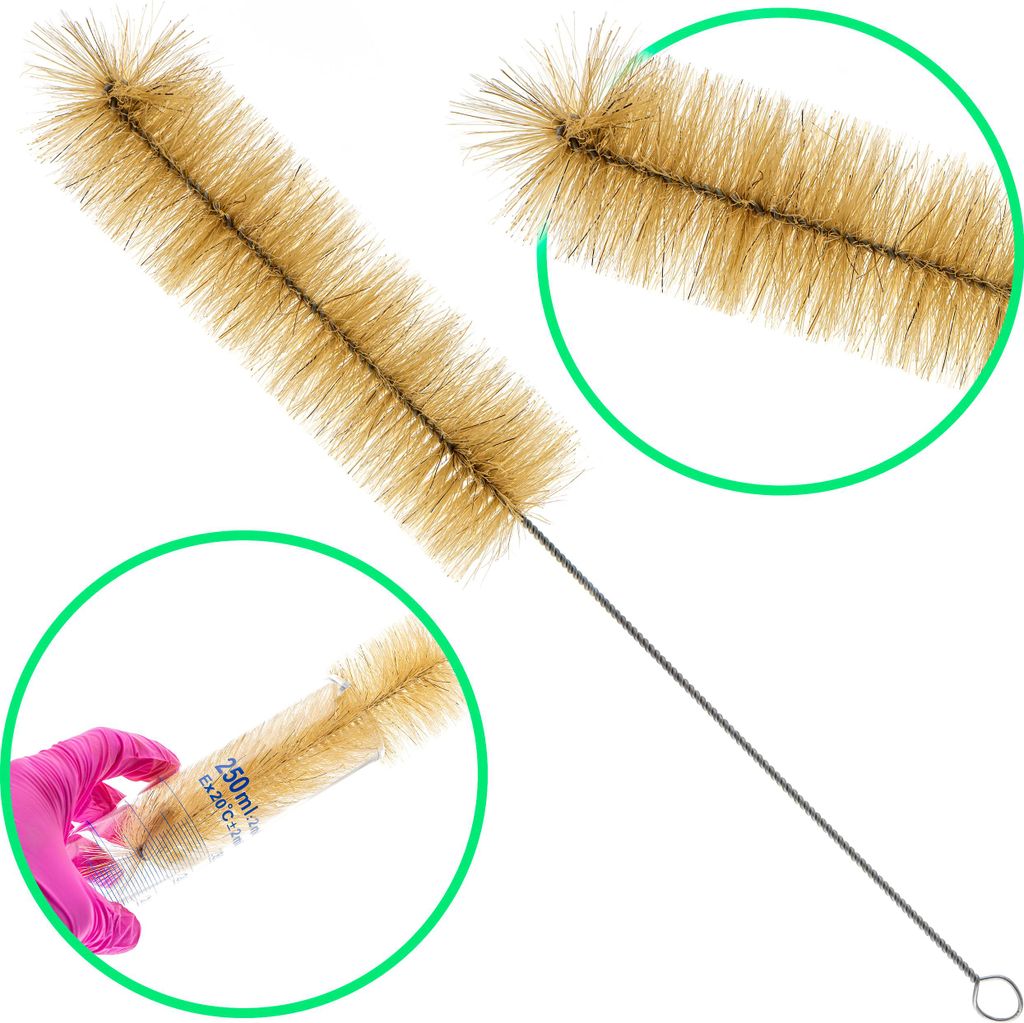 Laborbürste, Bürste, Ladestock zum Waschen von Zylindern, Flaschen, Kolben 250ml