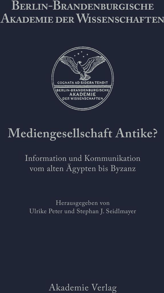 Mediengesellschaft Antike?