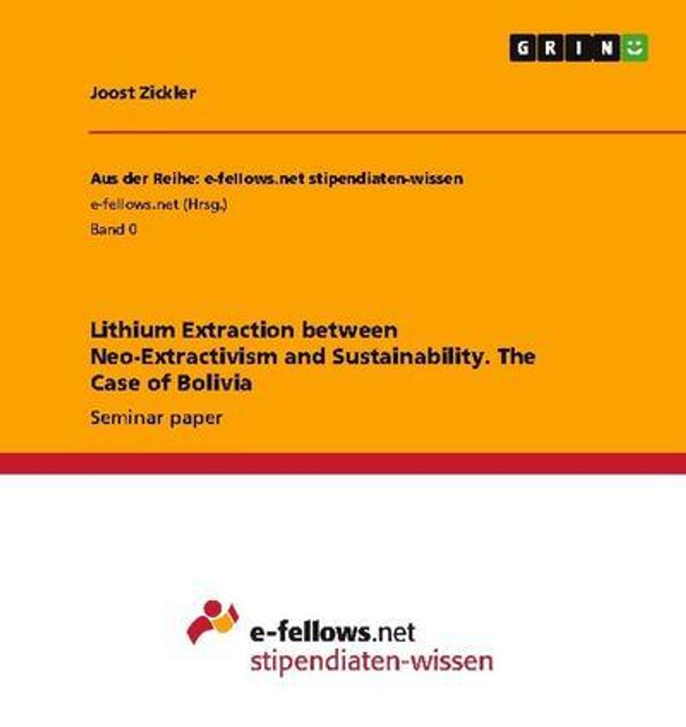 Lithium Extraction between Neo-Extractivism and Sustainability. The Case of Bolivia