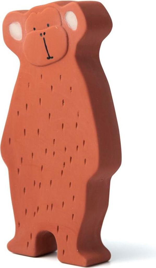 Trixie natürliches Gummi Babyspielzeug - Mr. Monkey Beißring Badespielzeug