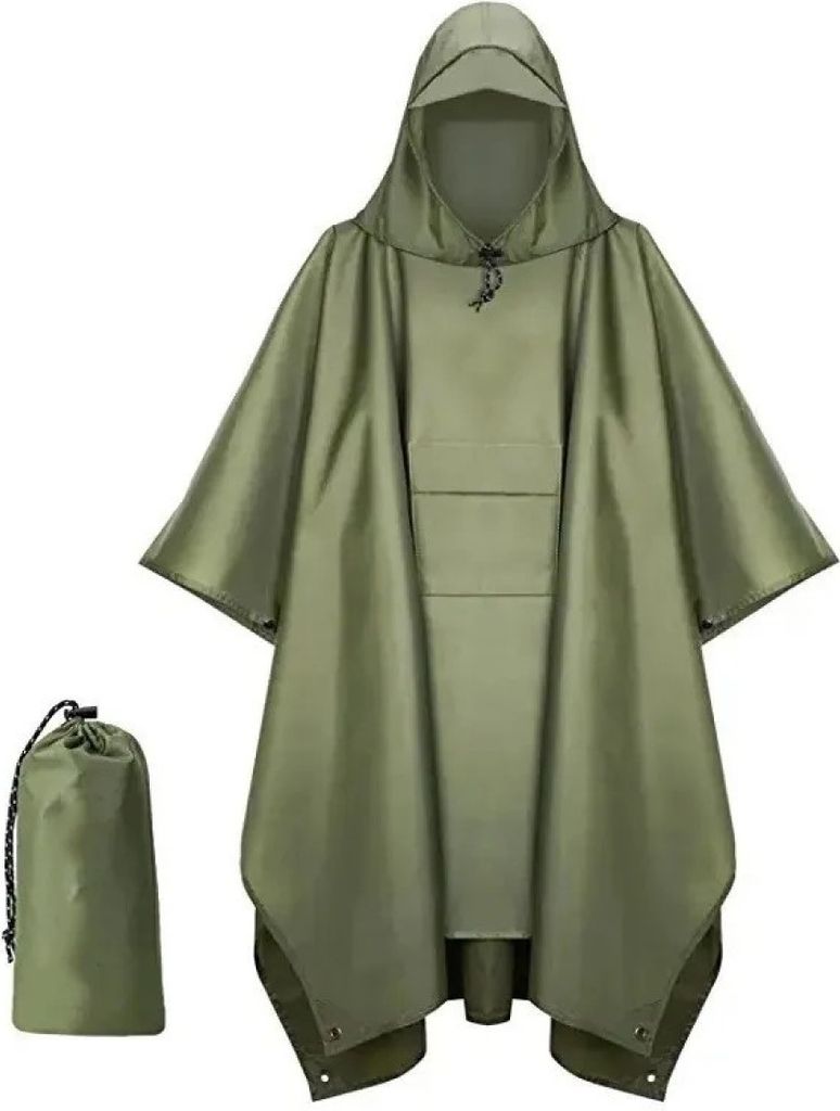 Regenponcho für Damen und Herren, wasserdicht, Produktbild 