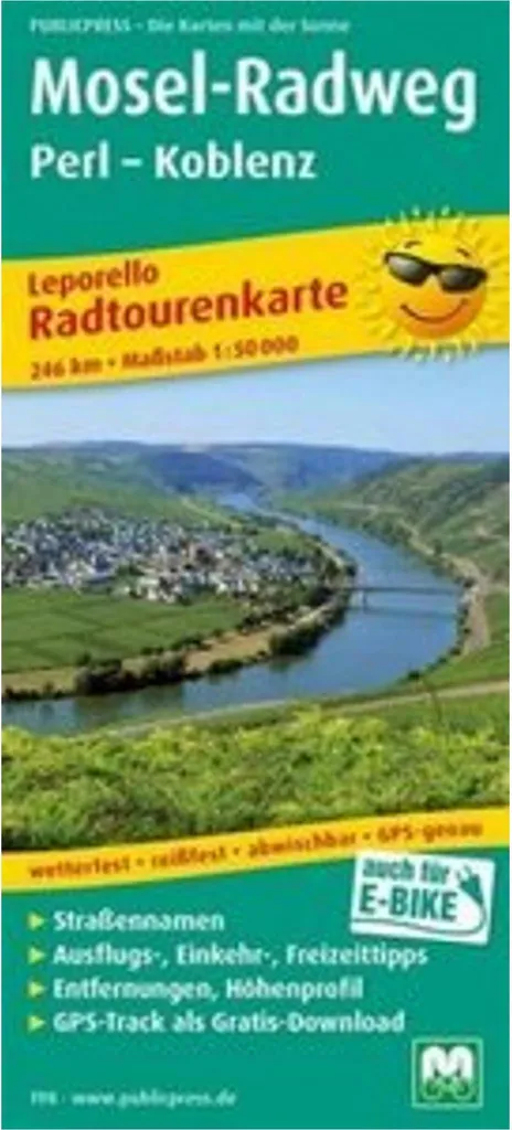 Itinéraire Cyclable Moselle : Carte Perl à Coblence pour Voyage à Vélo