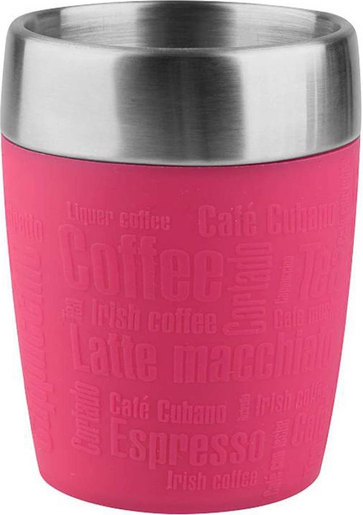 emsa Isolierbecher TRAVEL CUP 0,20 Liter Manschette pink Produktbild 