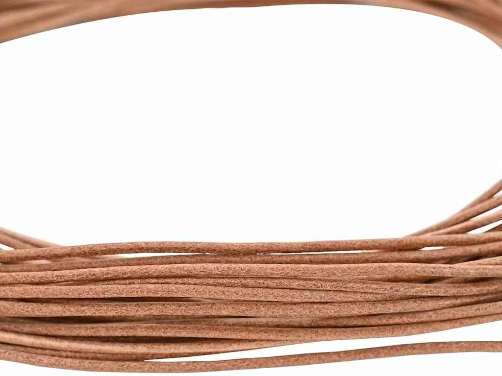 (Design 2026) Leder Schnur Braun Ø1,5 mm x 10 m Leder - Bastelmaterial HOMMIE 393157 - Bastelmaterial