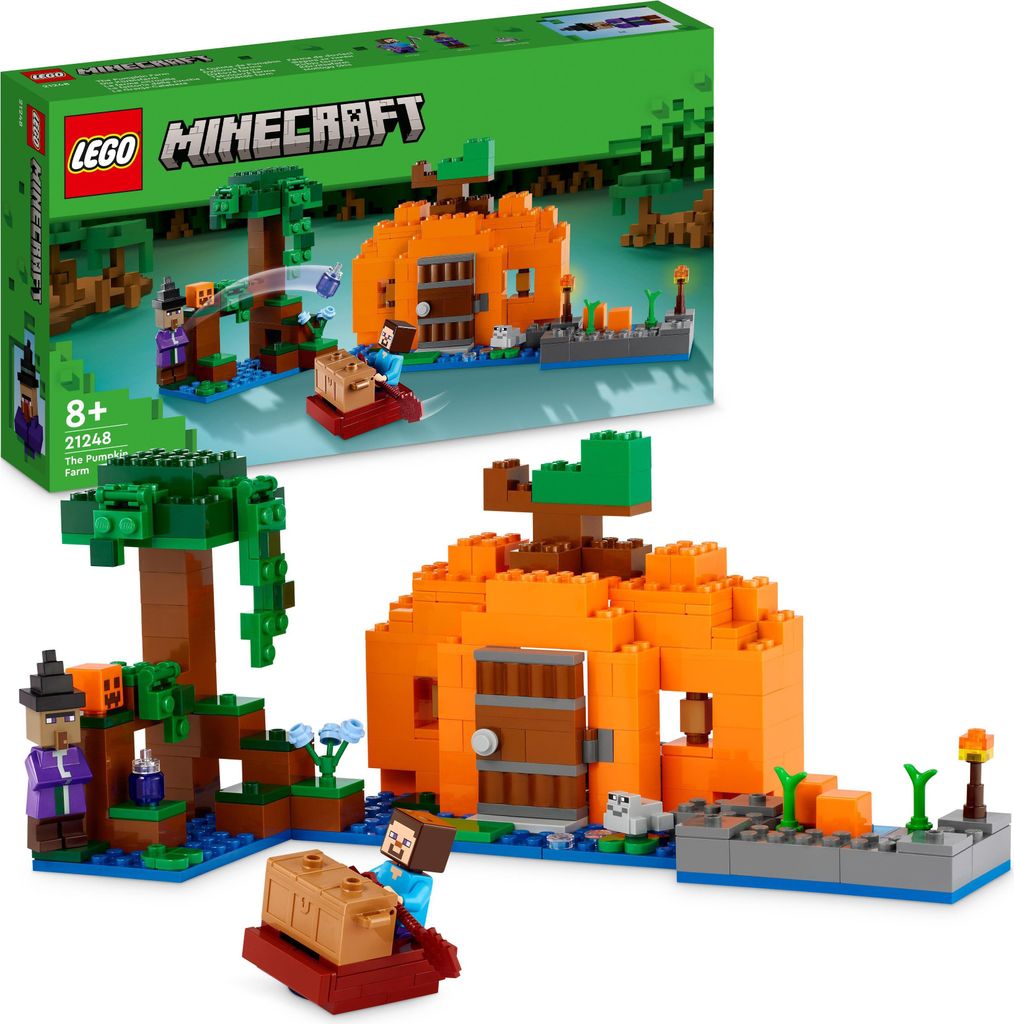 LEGO 21248 Minecraft Die Kürbisfarm Set, baubares Produktbild