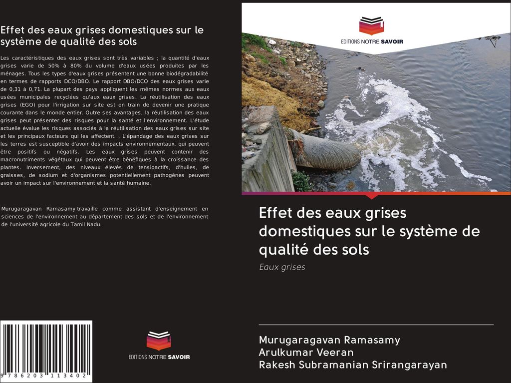 Effet des eaux grises domestiques sur le système de qualité des sols