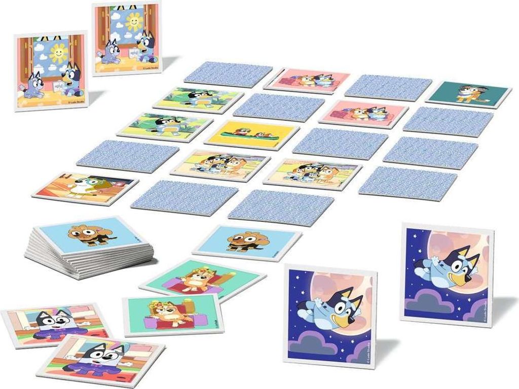 Ravensburger - Premium gra pamięciowa Bluey, oficjalny Zdjęcie produktu 
