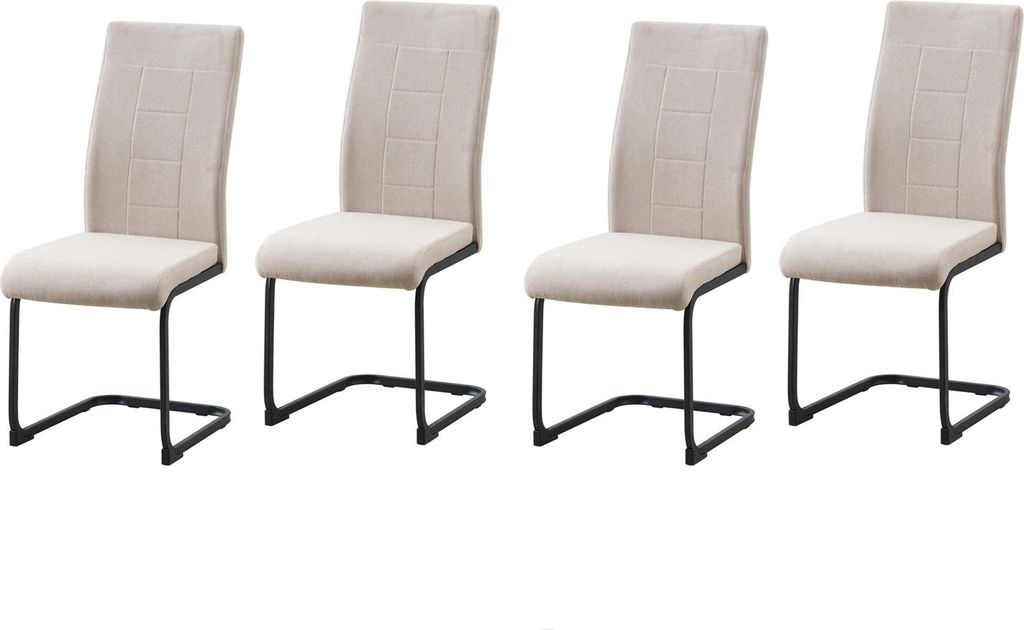 Schwingstuhl 4er-Set Creme LennyP HTI-Line
