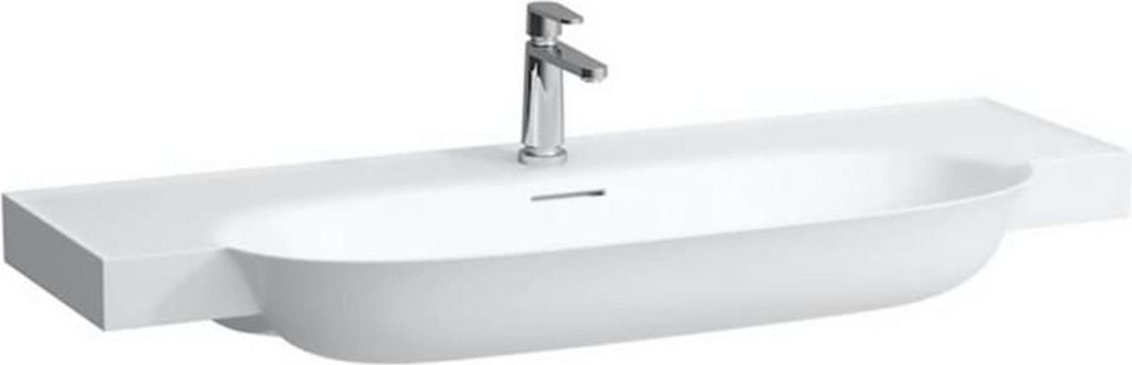 Laufen The New Classic Wastafel 120x48x16,5 cm met overloop 1 kraangat Wit