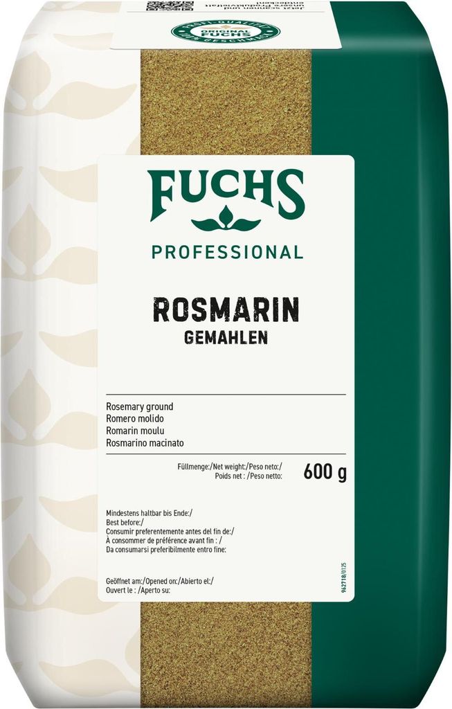 Fuchs Foodservice Rosmarin gemahlen harzig-würziges Aroma Packung 600g