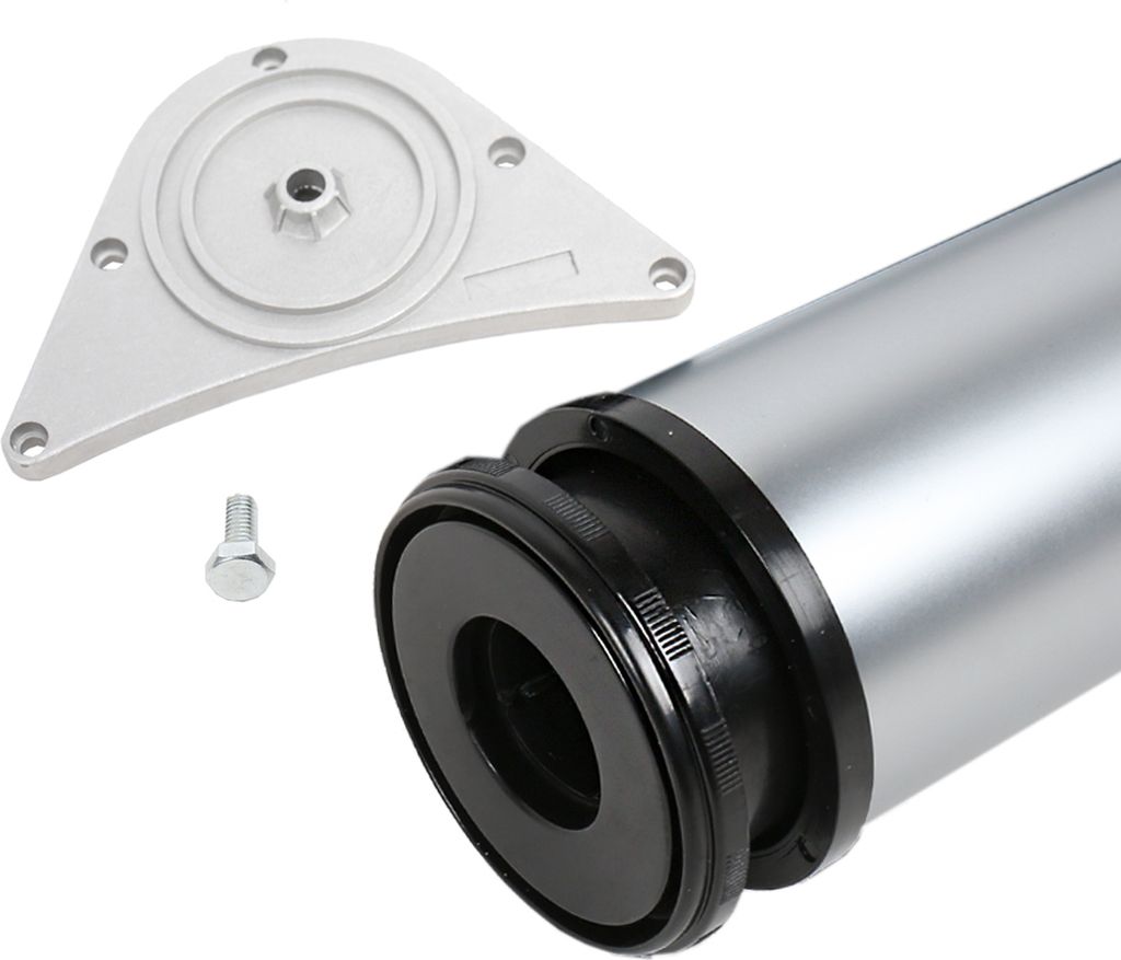 Tischbein 80mm Durchmesser Höhe 870 mm in Chrom matt Produktbild 