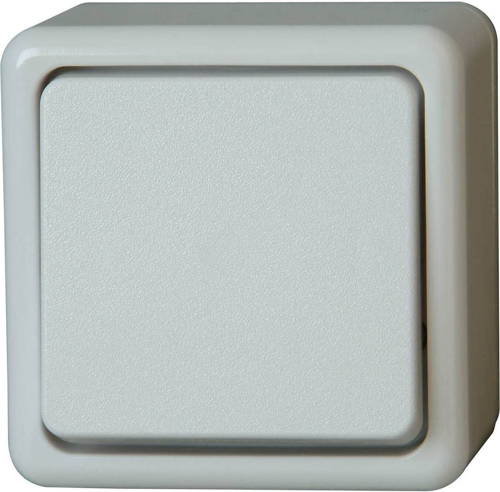 Kopp STANDARD arktisweiß Schalter Steckdosen Taster Kombi Dimmer Aufputz Taster