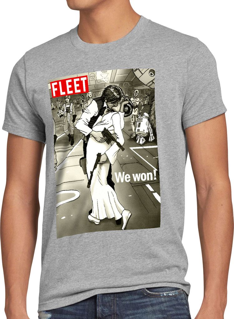 style3 We won Herren T-Shirt han leia vintage kiss rebellen allianz