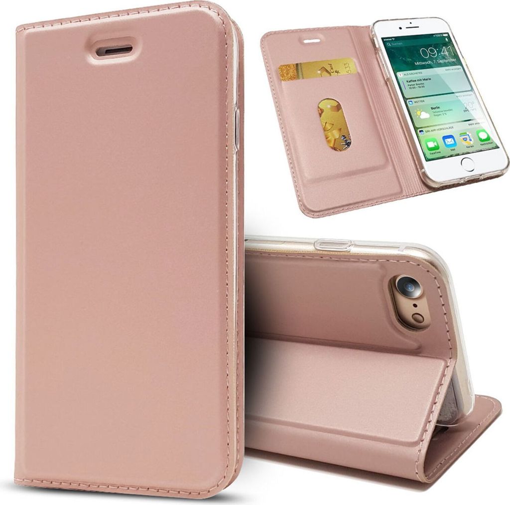 NALIA Custodia Flip per iPhone SE 2022 / SE 2020 / 8 / 7, Immagine del prodotto 