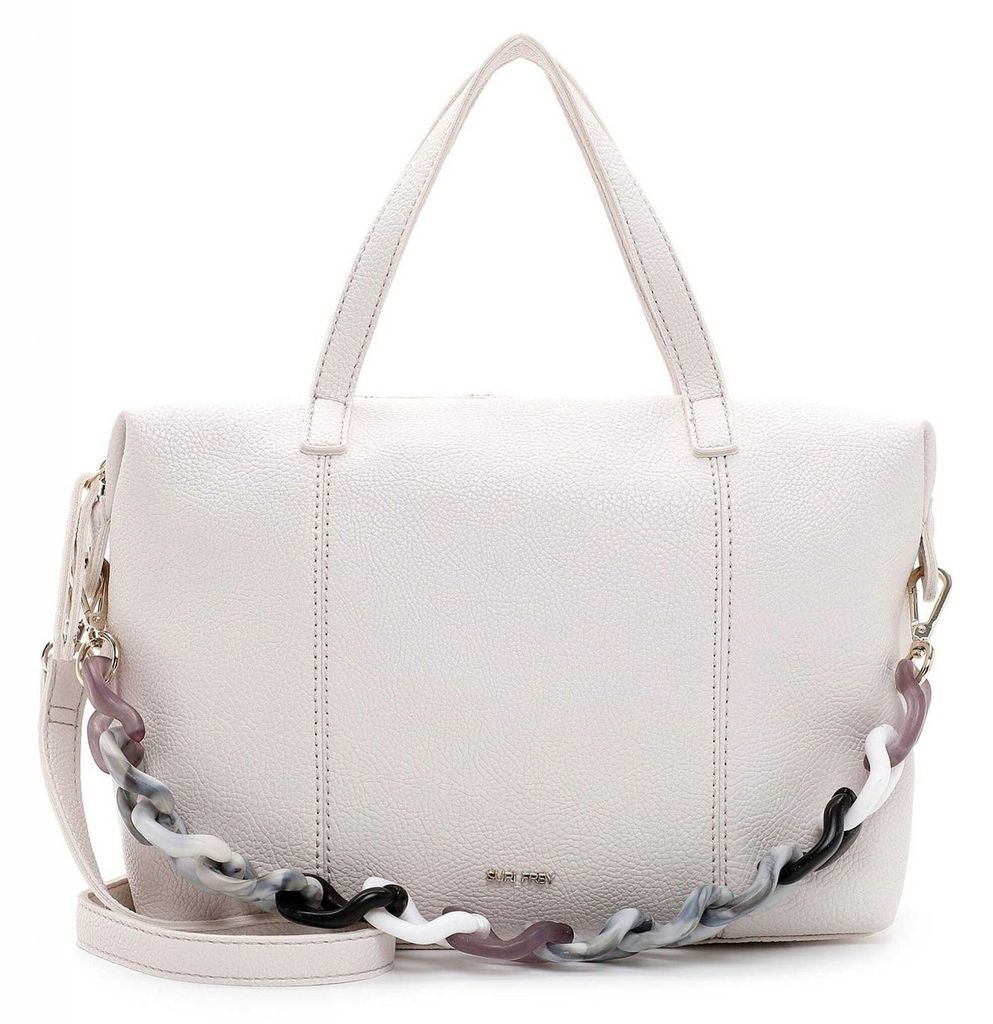 SURI FREY Schultertasche Umhängetasche Candy Shopper White weiß