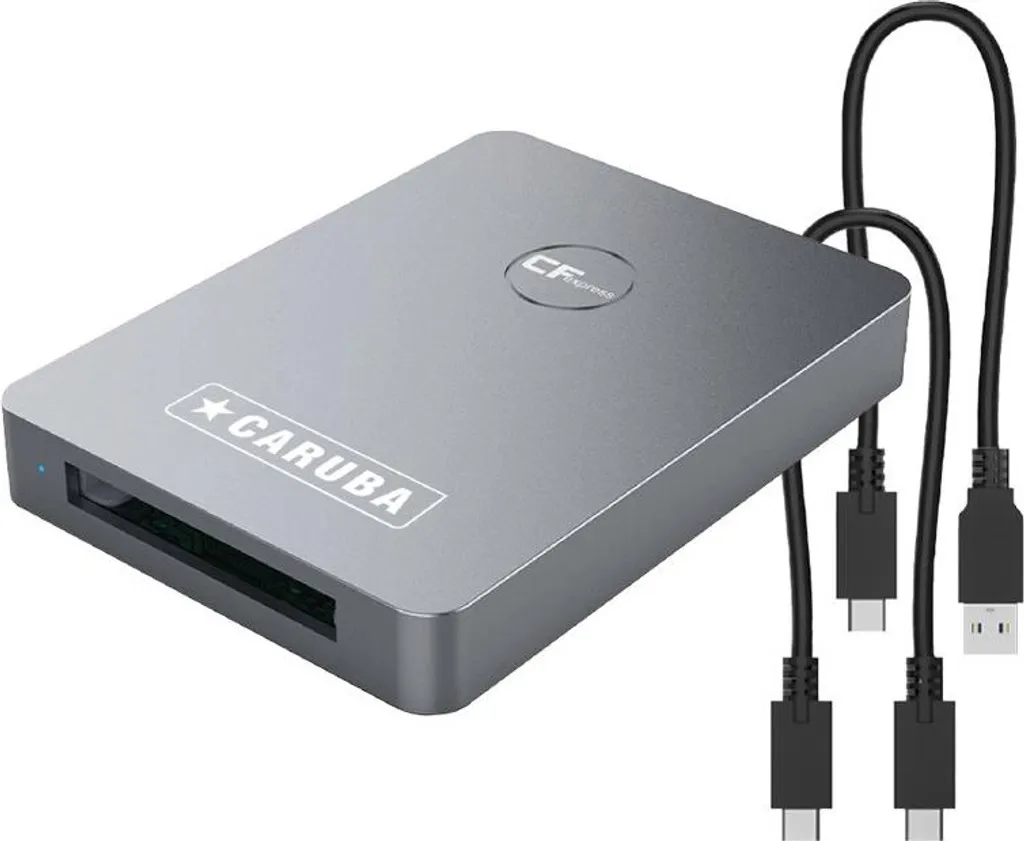 Lecteur Caruba CFexpress Type B USB 3.1 Gen 2 Débit de 10 Gbps Noir