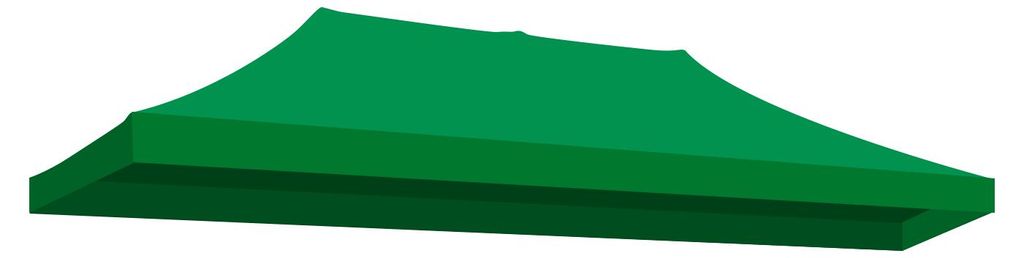 Abdeckhaube før 3x6m Pavillon. Ersatzbezug aus PVC-beschichtetem Oxford-Gewebe. Wasserdicht und UV-bestøndig. Grøne Farbe
