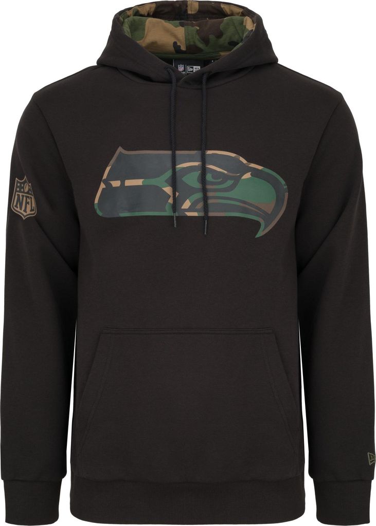 New Era Fleece Hoody - NFL Seattle Seahawks schwarz - XL