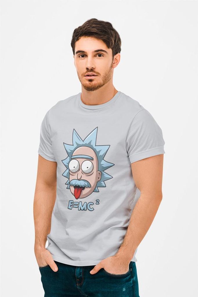 D&B Uni Polo MO00054 RickAndMorty Grau-Größe 2XL