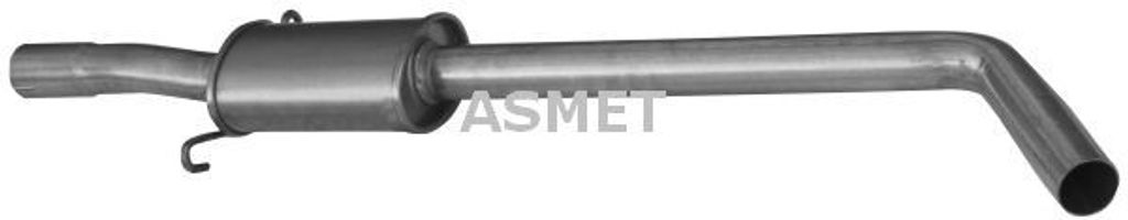 ASMET 10.049 Mittelschalldämpfer Schalldämpfer für RENAULT Scénic I (JA0/1, FA0) MEGANE I (BA0/1) MEGANE Scenic (JA0/1) MEGANE I Grandtour (KA0/1)