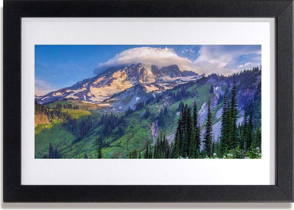 Bild 30x20 MDF-Rahmen Wandkunst Wald Landschaft Natur