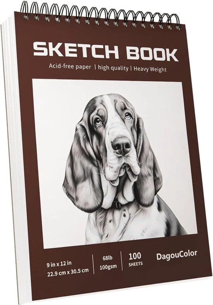 Album de dessin artistique 100 feuilles format 22,9 x 30,5 cm blanc