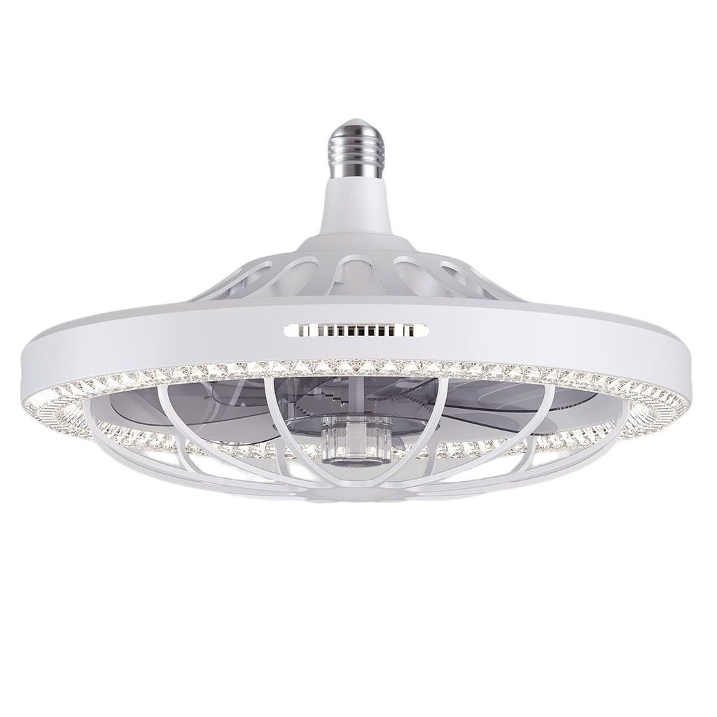 Deckenventilator mit Licht und Fernbedienung, kompakt und leise, 3 Geschwindigkeitsstufen, dimmbar, mit Timer-Funktion, ideal für Schlafzimmer