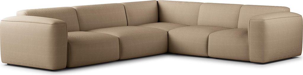 home24 Ecksofa mit Rundecke