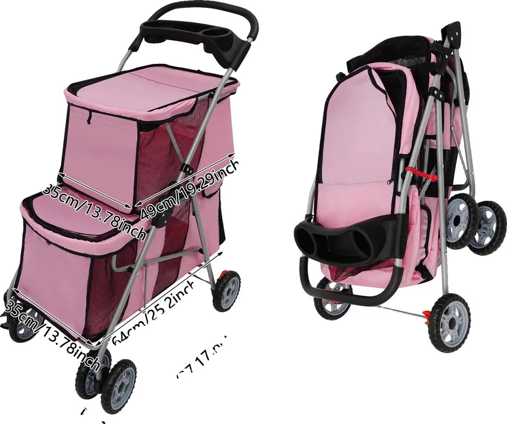 Caisse de transport rigide pour chat et petit chien coloris rose poudré
