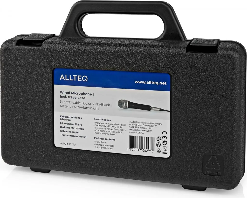Micro de Bureau Allteq ALTQ-MIC-110 avec Support Inclinable Ajustable