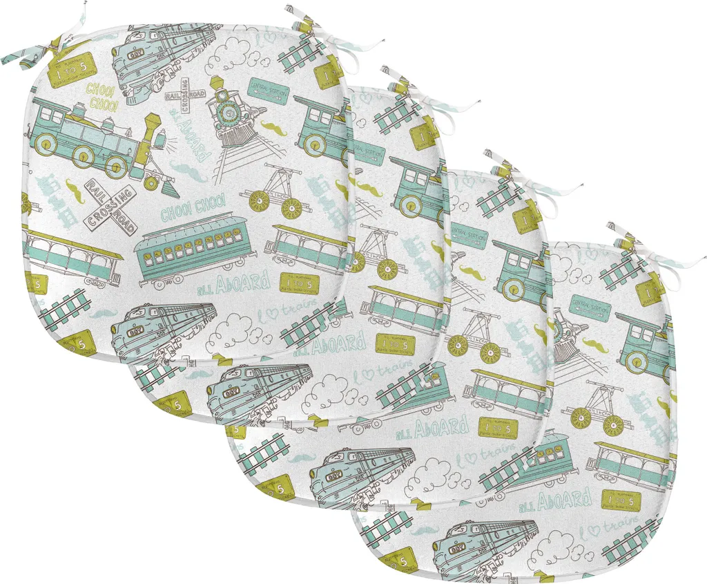 Coussins de Chaise Imperméables et Décoratifs 40x40 cm Childish Zug Vert