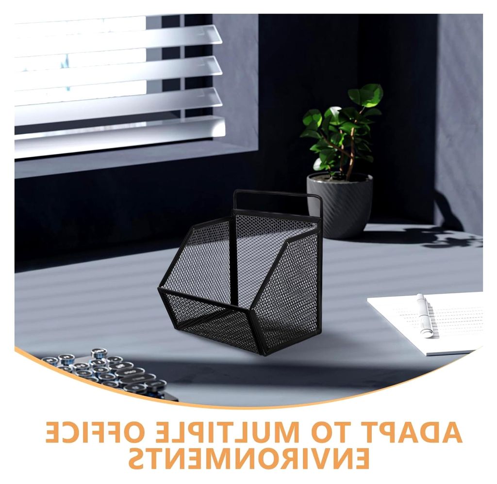 Wand-Aktenhalter aus Metall mit schräger Öffnung für Büro und Home-Office als Dokumentenhalter und Schreibtisch-Organizer zur effizienten Ablage