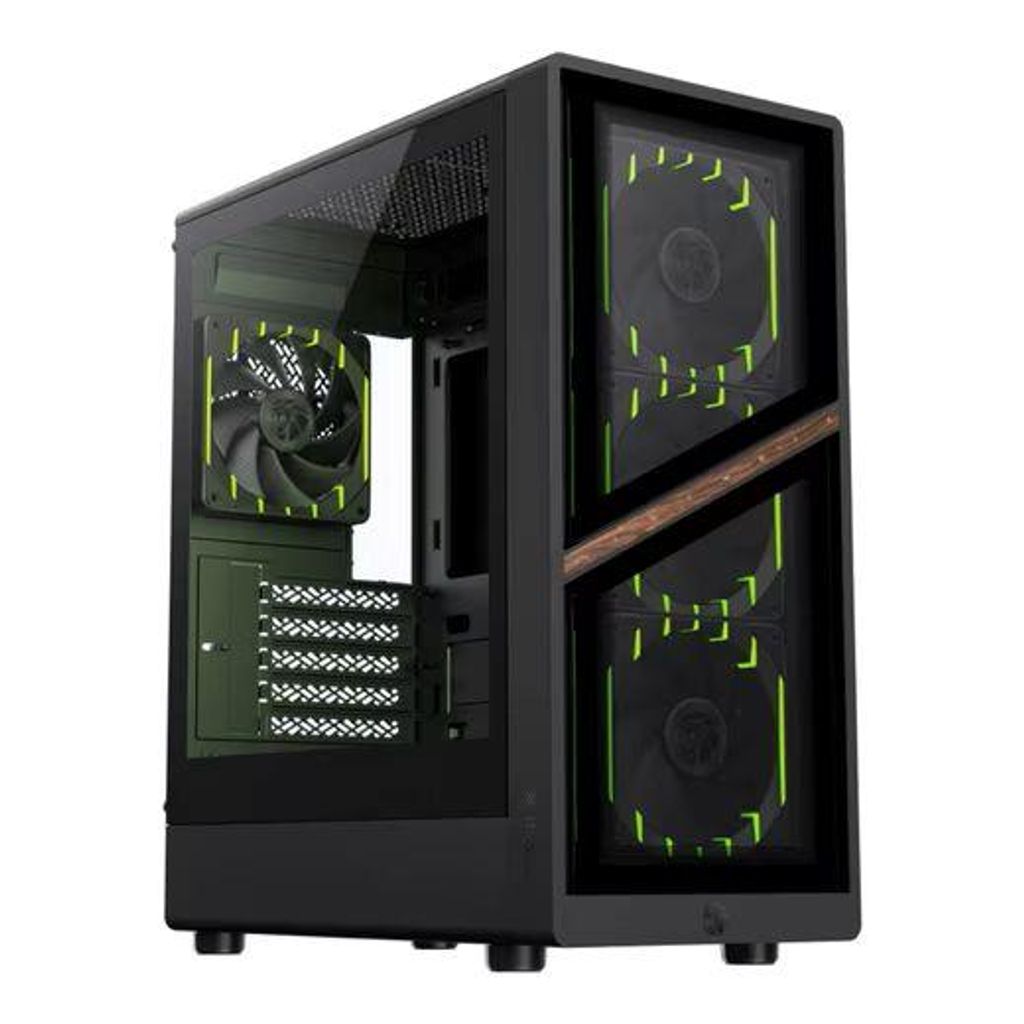 GAMEMAX, Gaming-Gehäuse, AERIS BK 330 GB, Mini-Tower, ohne Netzteil, USB/Audio, ATX