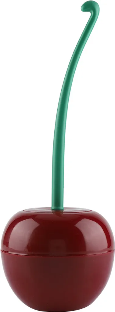 Brosse de toilette décorative cerise pour WC et petite salle de bain