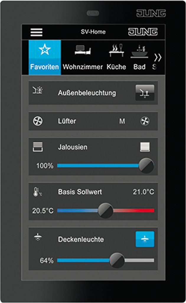 Jung SC5SW Smart Control 5 kapazitiver Touchscreen (SC5SW)