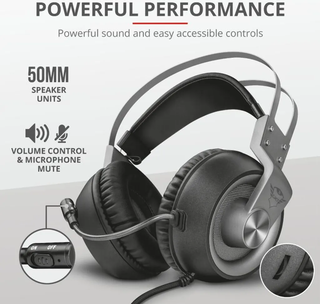Casque de jeu Trust GXT 430 Ironn Multiplateforme avec audio puissant