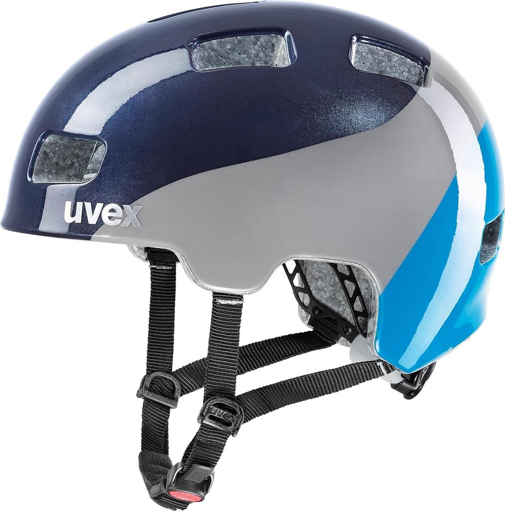 uvex hlmt 4 - Leichter Fahrradhelm für Kinder - individuelle Größenanpassung - waschbare Innenausstattung - deep Space - Blue - 55-58 cm