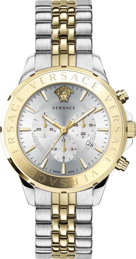 Versace VEV601623 Signature Chronograph silber gold Produktbild 
