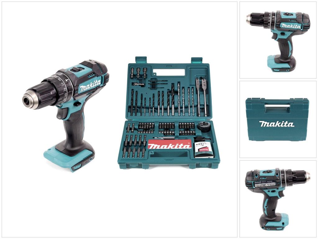 Perceuse à percussion sans fil Makita DHP 482 Z 18 V 62 Nm Image du produit 