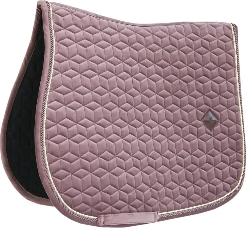 Tapis de Selle de Saut en Velours Violet Clair Kentucky Horsewear Full