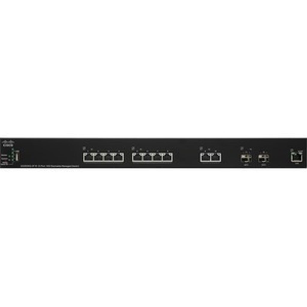 Cisco SG350XG-2F10, Managed, L3, 10G Ethernet (100/1000/10000), Rack-Einbau, 1U