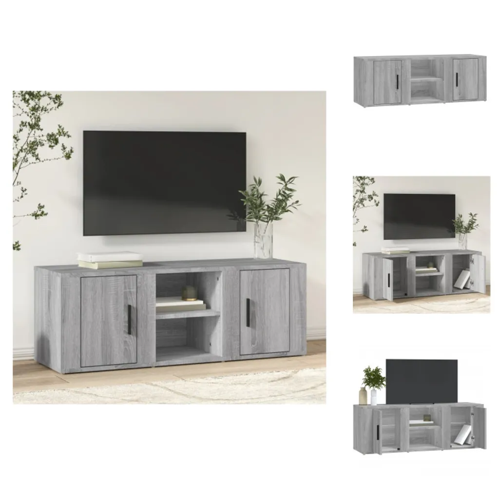 Porta TV 100cm Grigio Sonoma vidaXL - Arredo Soggiorno Minimal