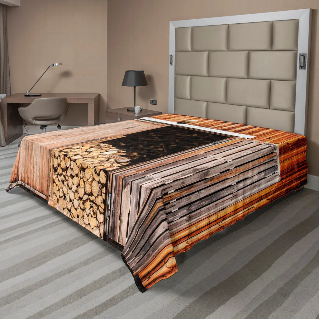 Grand drap de lit plat 266x260 pour décoration de chambre champêtre